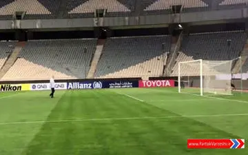 آخرین تمرین استقلال پیش از بازی با الریان+فیلم 