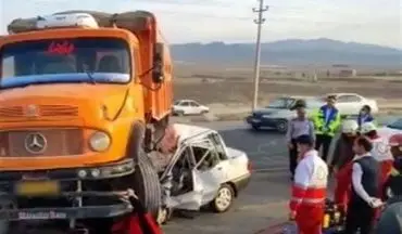 مرگ چهار نفر در دوربرگردان کویرتایر؛ تخلف راننده کمپرسی فاجعه آفرید