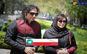 تیپ خانم بازیگر در کنار خواننده مشهور در اکران خصوصی یک فیلم