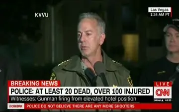  تیراندازی لاس وگاس 20 کشته و 100مجروح داشته است