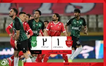 خلاصه بازی پرسپولیس 1 - خیبر 2 + ویدئو