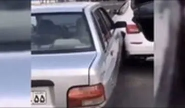 بدشانس‌ترین راننده پراید دنیا در تهران از پشت به مازراتی کوبید!