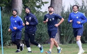 گزارش تمرین استقلال| مرور برنامه های تاکتیکی زیر باران