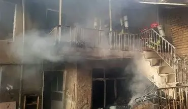  آتش‌سوزی مهیب یک خانه ویلایی در مشهد | نجات ۴ کودک از میان شعله‌های آتش