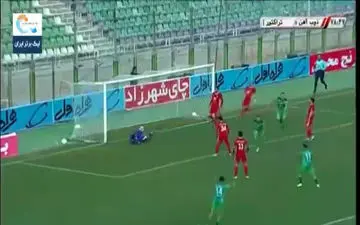 گل اول ذوب آهن به تراکتورر توسط مارکوویچ