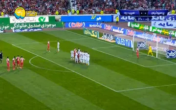 گل اول پرسپولیس به سپیدرود رشت + فیلم