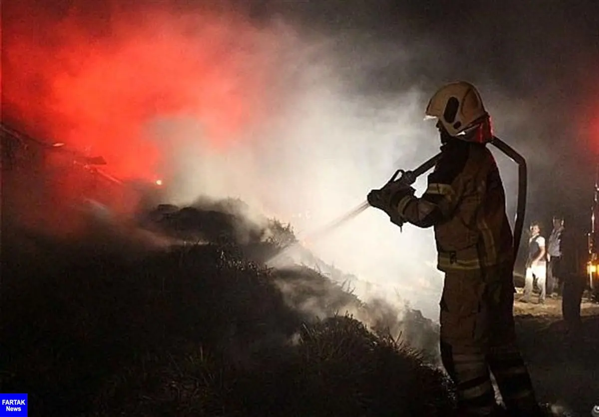 آتش سوزی گاوداری ۳ هزار راسی در دنا