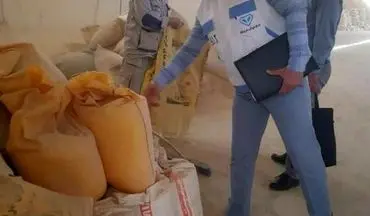 کشف بیش از 40 تن گندم از یک کارخانه خوراک دام در شهرستان کرمانشاه