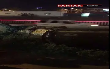 فرود موشک ارتش یمن در منطقه شهری در عربستان + فیلم