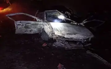 تصادف مرگبار در بزرگراه شهید صیاد شیرازی: کشته و زخمی شدن ۲ نفر