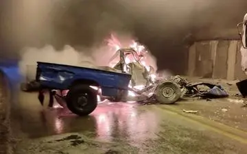 چهار کشته و یک مصدوم بر اثر تصادف سایپا و کامیون