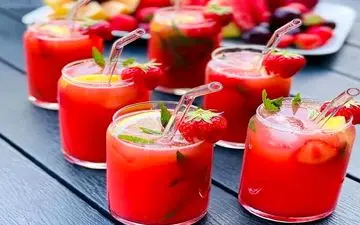 شربت لیموناد توت فرنگی | خیلی خوشمزه س!