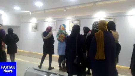 آیین گشایش نمایشگاه منتخب آثار جشنواره ملی کارتون و پوستر مرز امن در کرمانشاه(به روایت تصویر)