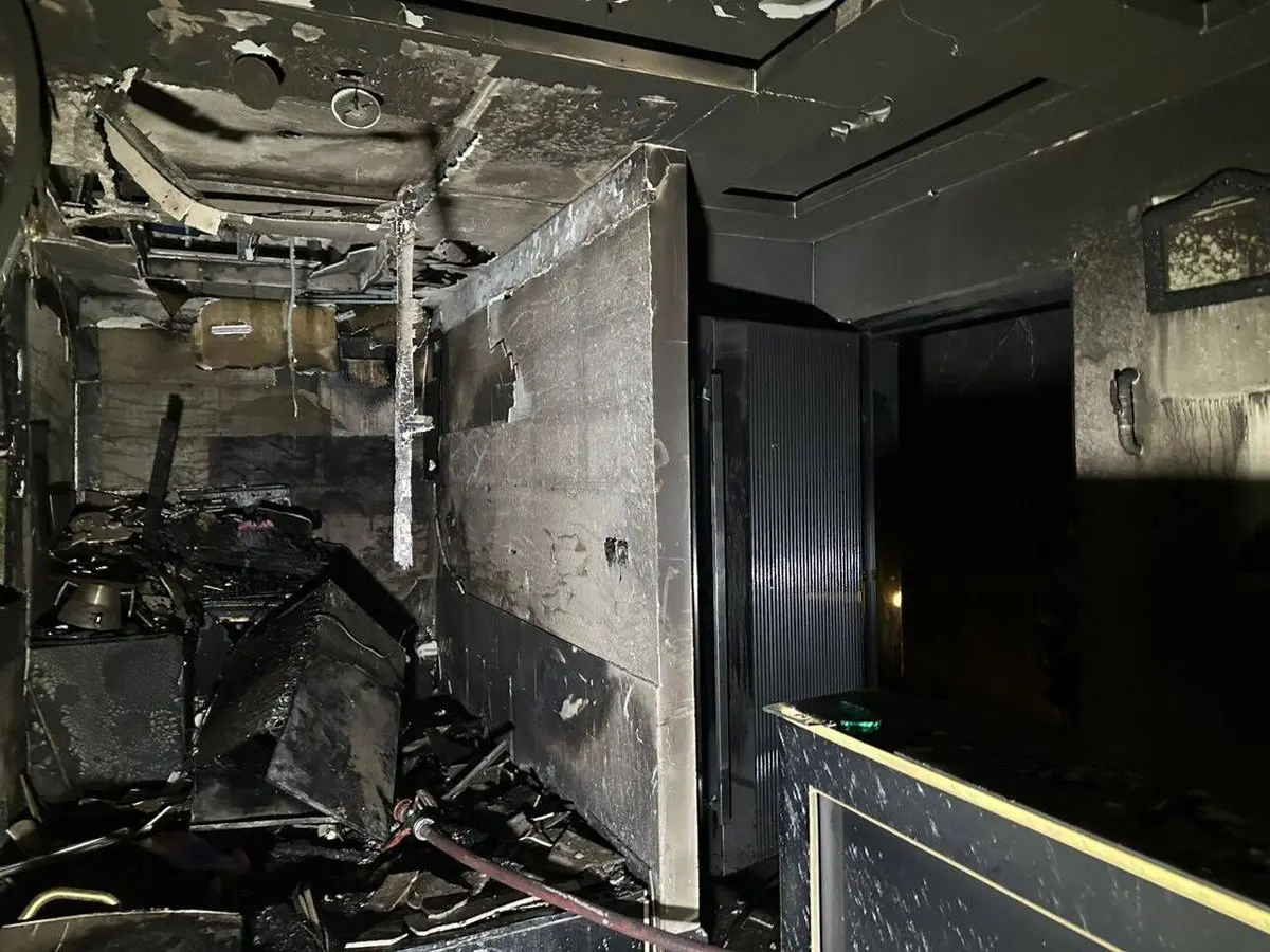 آتش‌سوزی ساختمان اداری در بزرگراه ستاری تهران+ تصاویر