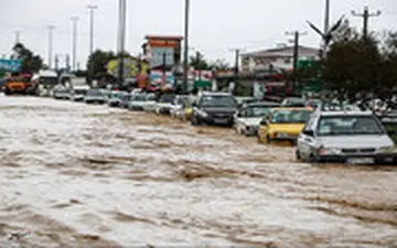  خیابان های اهواز بعد از بارندگی