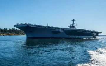  ناو هواپیمابر آمریکایی وارد خلیج فارس می‌شود