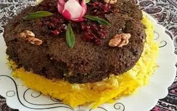 طرز تهیه ته چین کوکو سبزی !