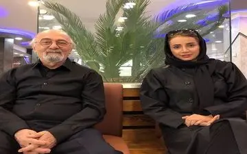  شبنم قلی خانی در کنار استادش + عکس 