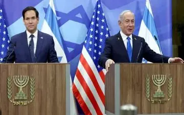 ادعای جدید وزیر امور خارجه آمریکا درباره ایران در حضور نتانیاهو