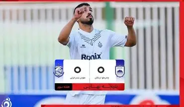 خلاصه بازی چادرملو اردکان 0 - ملوان 0 + ویدئو