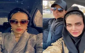 عکس‌های خجالت آور همسر مهدی قائدی پس از طلاق / راهی ایران شد