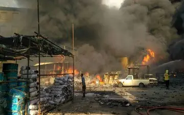 ویدئویی تلخ از بازار آهن شادآباد بعد از مهار آتش!