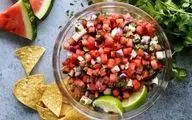 طرز تهیه سالاد سالسای هندوانه؛ ترکیبی خنک و خوشمزه