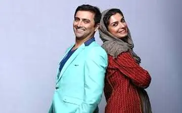 زوج هنرمند سینمای ایران در استادیوم فوتبال ایران و مراکش