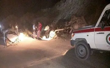 حادثه دلخراش در جاده هراز: واژگونی وانت مزدا با یک کشته و سه مصدوم