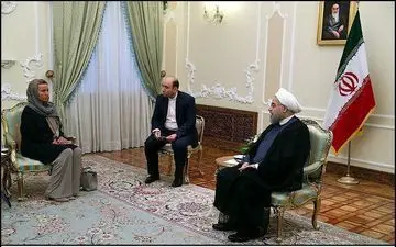 روحانی و موگرینی دیدار کردند