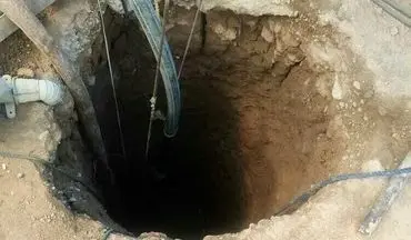ریزش چاه جان کشاورز صحنه ای را گرفت