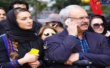 عکسی دیده نشده از آقای بازیگر مشهور و دخترش