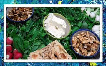 پنیر را با گردو بخوریم یا سیاه دانه؟