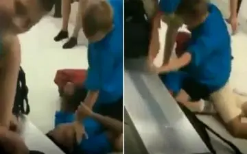 ضرب و شتم وحشیانه دانش‌آموز سیاه‌پوست در مدرسه