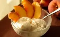 طرز تهیه  بستنی هلو با شیر و ثعلب| خیلی خوشمزه میشه!