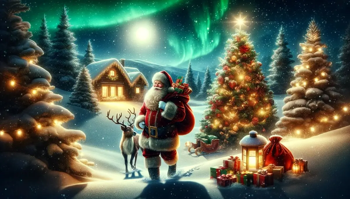 بابانوئل در سوئیس دیده شد | فیلمی از پرواز او در آسمان منتشر شد