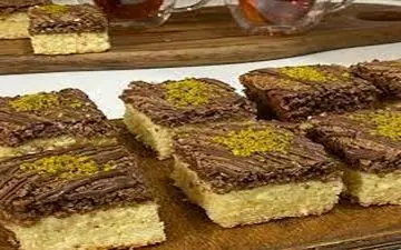 اسلایس کیک گردویی  | طرز تهیه شو کامل براتون گذاشتم!