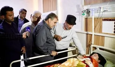 عیادت استاندار سمنان از دانشجویان مصدوم حادثه تلخ اتوبوس / برخورد قاطع با مقصران حادثه