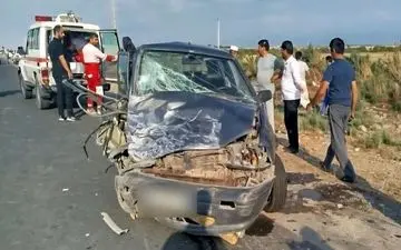 تصادف دو خودرو در علی آبادکتول با ۴ نفر مصدوم