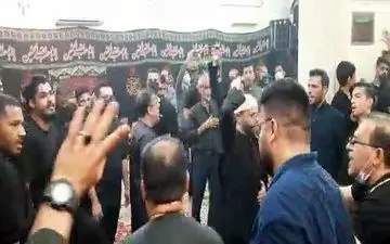 مراسم عزاداری بومیان کیش در حسینیه فاطمه زهرا(س)/فیلم+عکس
