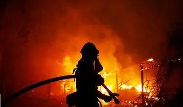 نجات کارگر ۱۶ ساله از میان شعله‌های آتش
