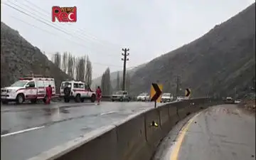 فیلم/ ریزش کوه در شمیرانات / ۳ نفر مصدوم شدند