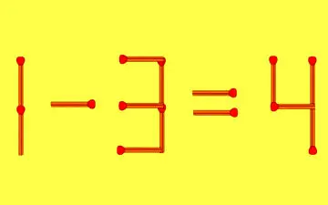 تست هوش؛ در ۱۰ ثانیه با حرکت ۲ چوب کبریت معادله را حل کنید!
