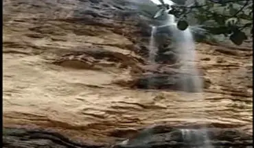 خروش آبشار بعد از سال‌ها در «بن‌زرد» + فیلم 