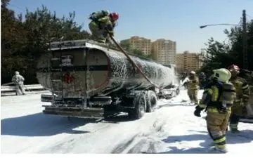 انفجار تانکر حامل 20 هزار لیتر بنزین در پایتخت