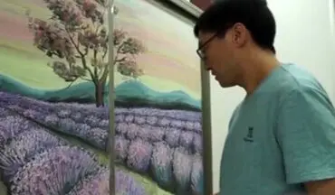 هنر فوق العاده معلم چینی روی تخته سیاه 