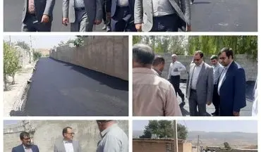آسفالت۲۶  هزارمترازمعابرروستاهای بخش زاگرس/آسفالت ۱۰۰هزارمترمربع از معابرروستاهای شهرستان درسال 1403