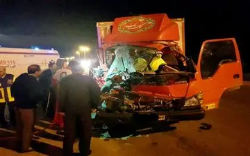 واژگونی کامیونت محور کرمانشاه- ماهیدشت