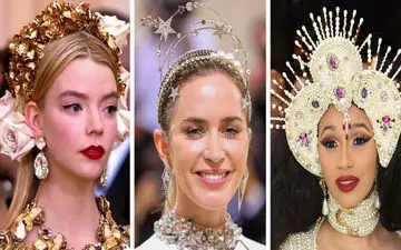 زیباترین و عجیب‌ترین تاج‌هایی که در تاریخ مت گالا دیدیم
