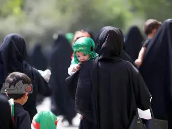  مراسم شیر خوارگان حسینی در مصلی تهران 